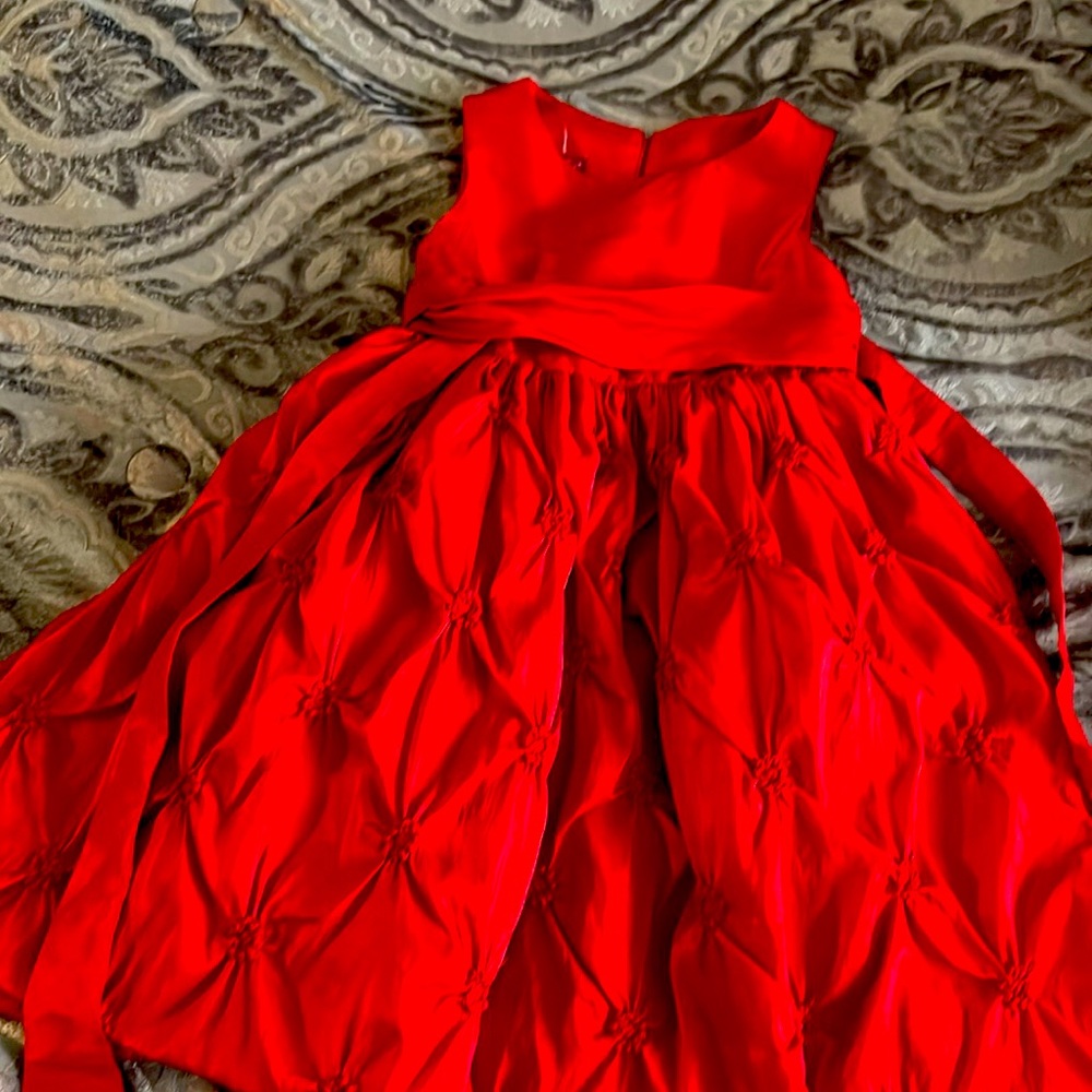 Red Princess toddler dress
